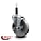 Service Caster 5'' Semi Steel Swivel 3/4'' Expanding Stem Caster with Brake SCC-EX20S515-SSR-TLB-34 - alternate 4